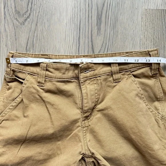 Carhartt Women’s Loose Fit Tan Cargo Canvas Pants SZ 2 - Picture 9 of 11